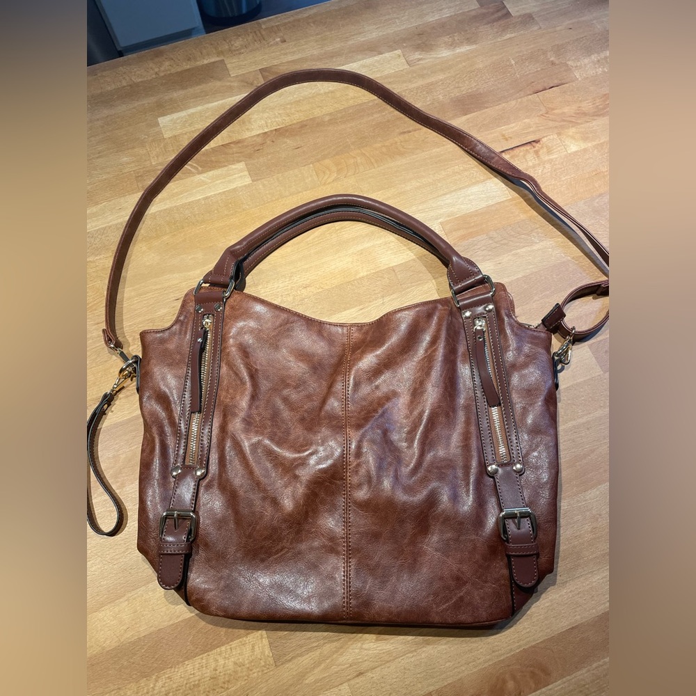 Nice big crossbody leather bag
